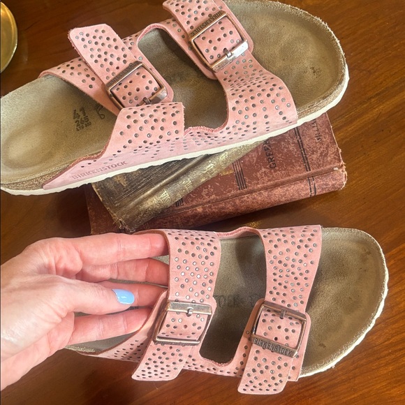 Birkenstock Pink Sandals with Metallic main image 5